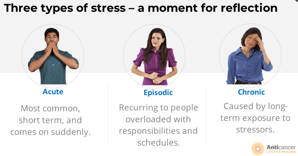 3 Types of Stress and How the Body Responds | Anticancer Lifestyle Program