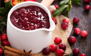 our take on cranberry sauce. Our recipe replaces the refined sugar with pears and maple syrup to add a lovely balance of sweetness to the vibrant tart cranberries. This homemade cranberry sauce brings forth a depth of delicious flavors with ginger, orange, and cinnamon to create a delectable dish that is tart, sweet, and perfectly spiced.